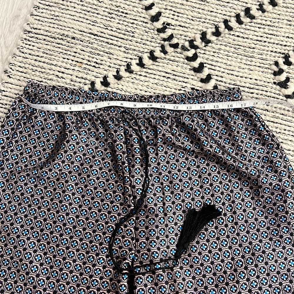 Studio EY,Palazzo Pant,Sinfully-Sexy, Silky, Elastic-Waist,Faux-Tassels, Size XL - Picture 9 of 11